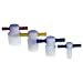 Kimble Kimax 41901R-13 Orange PTFE Color-Coded Key-Head Stopper, 9 Size (Case of 6)
