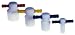 Kimble Kimax 41901R-38 Black PTFE Color-Coded Key-Head Stopper, 38 Size