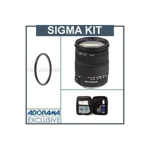 Sigma 18mm - 200mm f/3.5-6.3 DC OS (Optical Stabilizer) HSM AF Lens Kit, for Nikon Digital SLR Cameras. with Tiffen 72mm UV Wide Angle Filter, Professional Lens Cleaning Kit