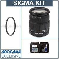 Sigma 18mm - 200mm f/3.5-6.3 DC OS (Optical Stabilizer) HSM AF Lens Kit, for Nikon Digital SLR Cameras. with Tiffen 72mm UV Wide Angle Filter, Professional Lens Cleaning Kit