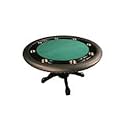 Night Hawk 55" Round Poker Table with Black Felt and Free Additional Non-Upgraded Felt