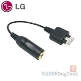 LG Headset Adapter with a 3 for 5 mm headsetjack for LG CU720, CU920, CU515 ....
