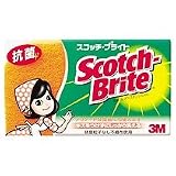 スコッチ・ブライト抗菌ウレタンスポンジたわしリーフ型3層