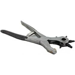 Rotary Leather Hole Punch Pliers Leathercraft Belt Tool