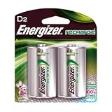 Energizer Battery, Inc., EVER NH50BP2 NiMH Recharge Battery D 2Pk (Catalog Category: Rechargeable Batteries)