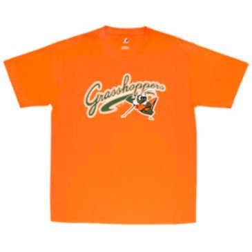 Greensboro Grasshoppers Minor League Crewneck 100% Cotton Replica Jersey/T-Shirt