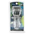 Schick Quattro Midnight 4 Blade Razor with Extra Control Grip -1 Ea