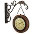 Large Antique Style Train Station Clock Wall Hanging
