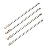 Pro-Grade Extra-Long 6 Driver Bit Set - Phillips & Slotted