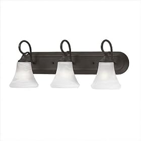 Elipse Strip Light in Painted Bronze