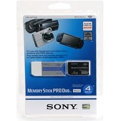 Sony 4 GB MemoryStick PRO Duo Mark2 Flash Memory Card MSMT4G