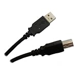 BLACK - USB 2.0 Compliant "A" to "B", 6 feet - High Speed USB Cable to connect USB Devics to a hub or computer
