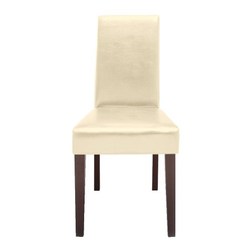 Ambientehome 53103 2-er Set Stuhl, Lederoptik creme
