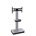 Vizion TV/Monitor Stand and Mount AV Cart Finish: Silver, Size: 55" H x 36" W x 24" D