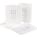 Jean M. Will You Be My Bridesmaid Maiden Trio Watercolor Cards- White