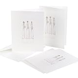 : Jean M. Will You Be My Bridesmaid Maiden Trio Watercolor Cards - White