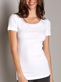 Three Dots 1x1 Short Sleeve Crewneck Shirt White