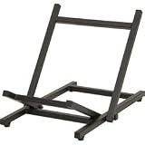 Musicians Gear Folding Tiltback Amp Stand, Black Folds Flat