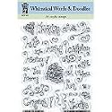 Acrylic Stamps-Whimsical Words & Doodles