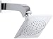 KOHLER K-14681-CP Loure 2.5 gpm Single-Function Showerhead with Katalyst Spray, Showerarm, and Flange, Polished Chrome