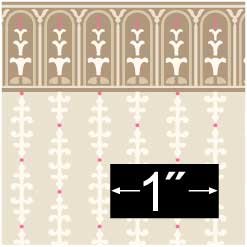 Edwardian Billingsley Dollhouse Wallpaper.
