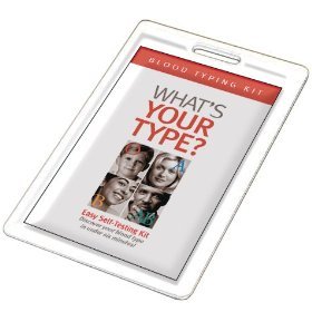 Eat Right 4 Your Type Home Blood Typing Kit with Eldoncard