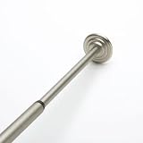 54 to 90 Satin NICKEL Window CURTAIN TENSION POLE rod by Umbra