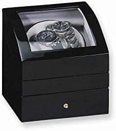 Black Gloss Finish 1-Turntable Watch Winder