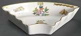 Herend Queen Victoria (Green Border) 7-Piece Hors d'Oeuvre-Individual Side, Fine China Dinnerware