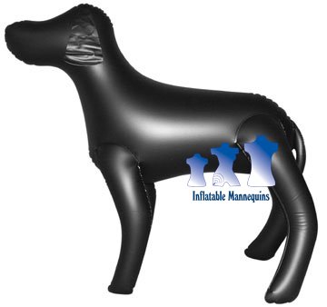 Large Dog Standing, Black