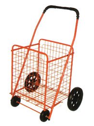 Medium Size Red Folding Grocery Cart