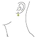 Traditional Classic Bridal Cubic Zirconia Canary Yellow 5CTW Solitaire Drop AAA CZ Pear Shaped Teardrops Dangle Earrings For Women Wedding Prom .925 Sterling Silver