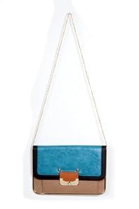 Pastel Power Clutch in Khaki Teal