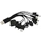 10 in 1 Universal USB Charger Cable For iPod / iPhone / PSP / Camera / Nokia / HTC / LG / Samsung / BlackBerry