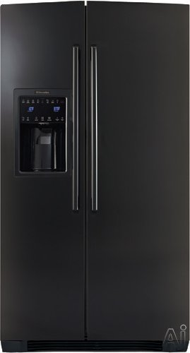 Electrolux EI23CS55GB 22.5 cu. ft. Side by Side Refrigerator w/IQ-Touch - Black