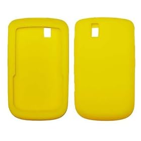 Yellow Soft Silicone Gel Skin Cover Case for Blackberry Tour 9630 [Accessory Export Packaging]