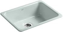 Big Sale Best Cheap Deals KOHLER K-6585-FE Iron/Tones Self-Rimming (24-1/4" X 18-3/4") or Undercounter (21-1/4" X 15-3/4") Kitchen Sink, Frost