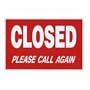 AVT83640 - Open/Closed Sign, 8x 12, White/Red