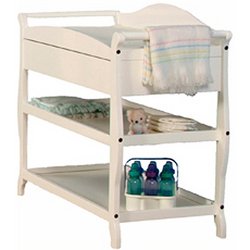 Baby: Aspen Changing Table with Drawer White