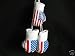 MINI BOXING GLOVES FOR CAR STARS & STRIPES USA + KEY RING