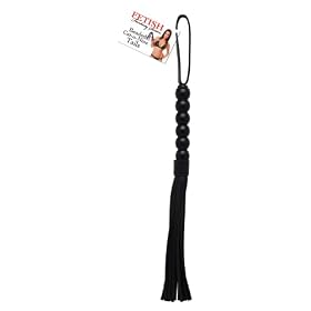 Fetish Fantasy Beaded Cat-o-nine Tails, Black