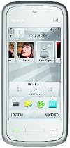 Nokia 5230 Navi Smartphone (8,1 cm (3,2 Zoll) Display, Touchscreen,  2 Megapixel Kamera) white-chrome
