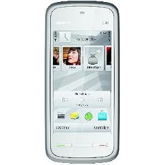 Nokia 5230 Navi Smartphone (8,1 cm (3,2 Zoll) Display, Touchscreen,  2 Megapixel Kamera) white-chrome