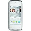 Nokia 5230 Navi Smartphone (8,1 cm (3,2 Zoll) Display, Touchscreen,  2 Megapixel Kamera) white-chrome
