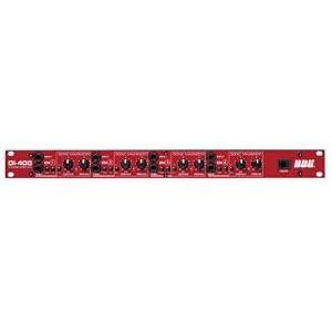 BBE DI-400 4 Channel Rack Mounted Active Direct Box with Full Featured Sonic Maximizer by 