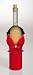 Red Dress Wine Bag w/Maribou