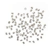 Sterling Silver Crimp Beads 2mm X 2mm (x100)