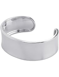 Handcrafted Sterling Silver Concave Cuff Bracelet