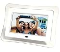 COSKIN Curvy-H1 7 digital photo frame in white + 2 GB SD Memory Card Digital photo frame Digital photo frame Bundle