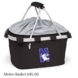 Northwestern Wildcats NCAA Metro Basket (Black) (Digital Print Logo)